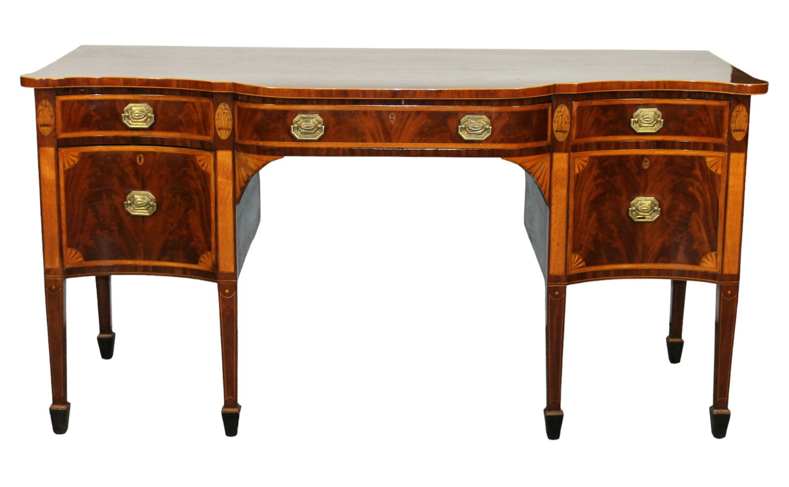 Georgian mahogany sideboard in mahogany with hidden door (1 of 10)