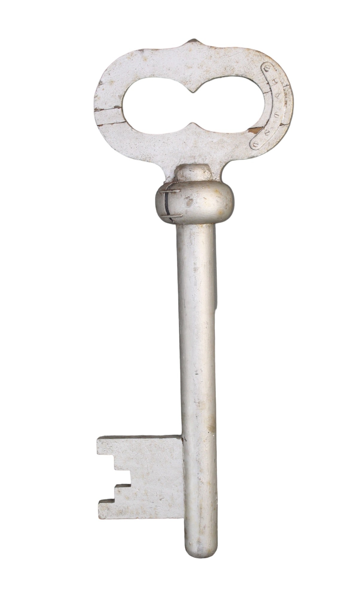 French key form trade sign in painted wood (1 of 14)