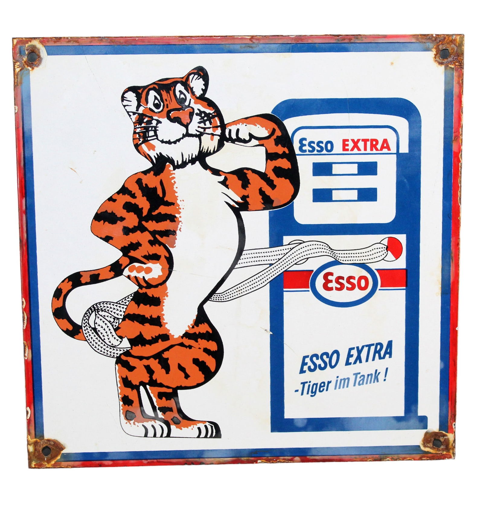 Porcelain over iron ESSO sign (1 of 5)