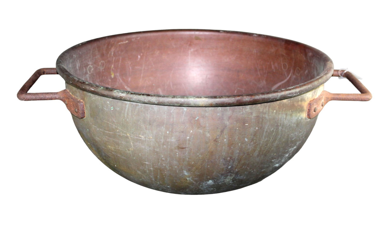 American Savage Bros Co. huge copper candy vat with iron handles (1 of 8)
