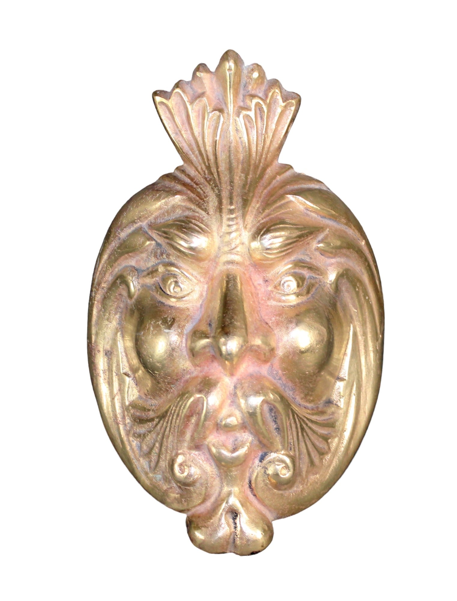 Bronze architectural corner fragment of North Wind mask: Bronze architectural corner fragment of North Wind mask. 9 3/4"h x 6 3/8"w x 6 3/4"d Weight: 6lbs