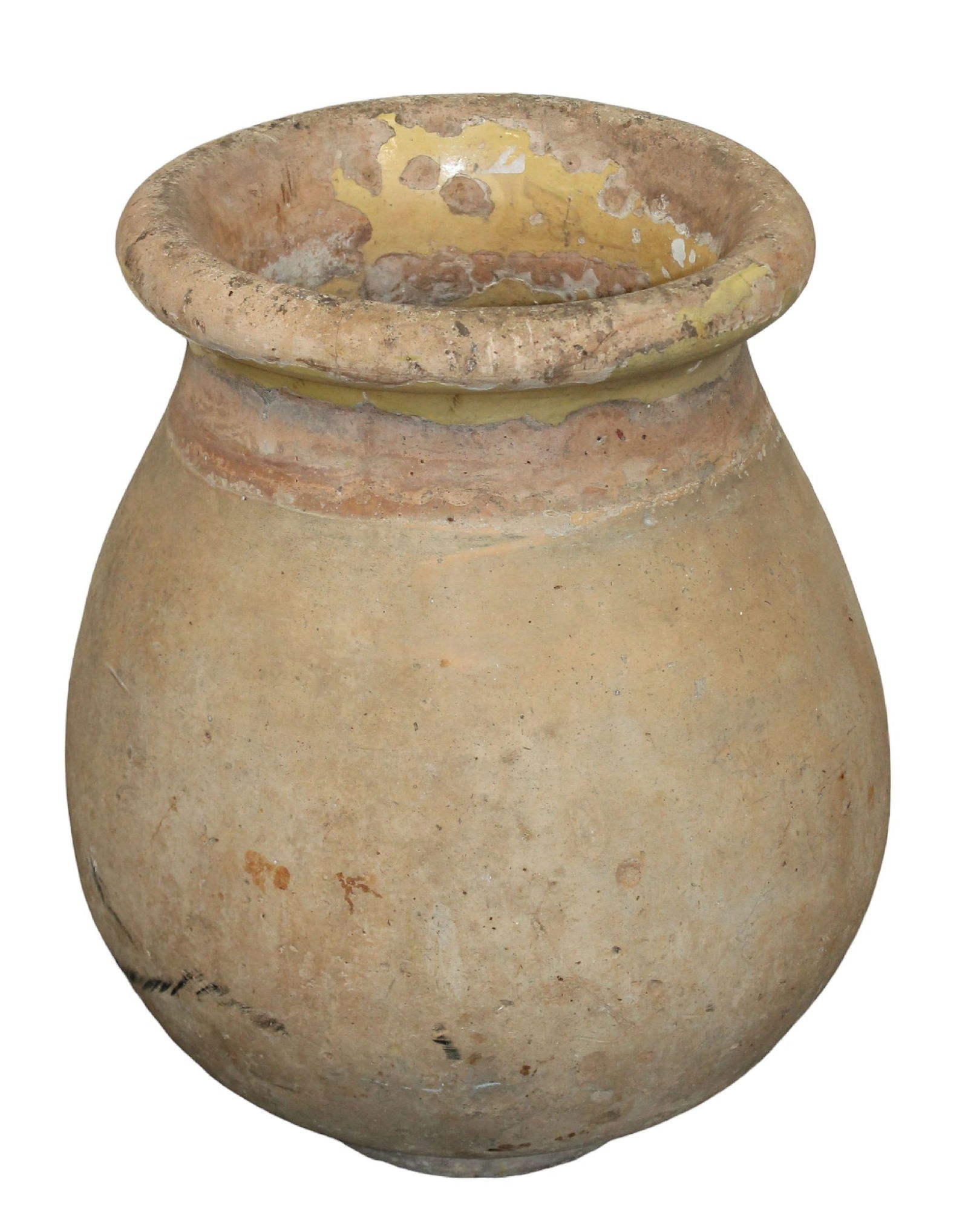 French 19th century slip glazed terra cotta biot jar (1 of 5)