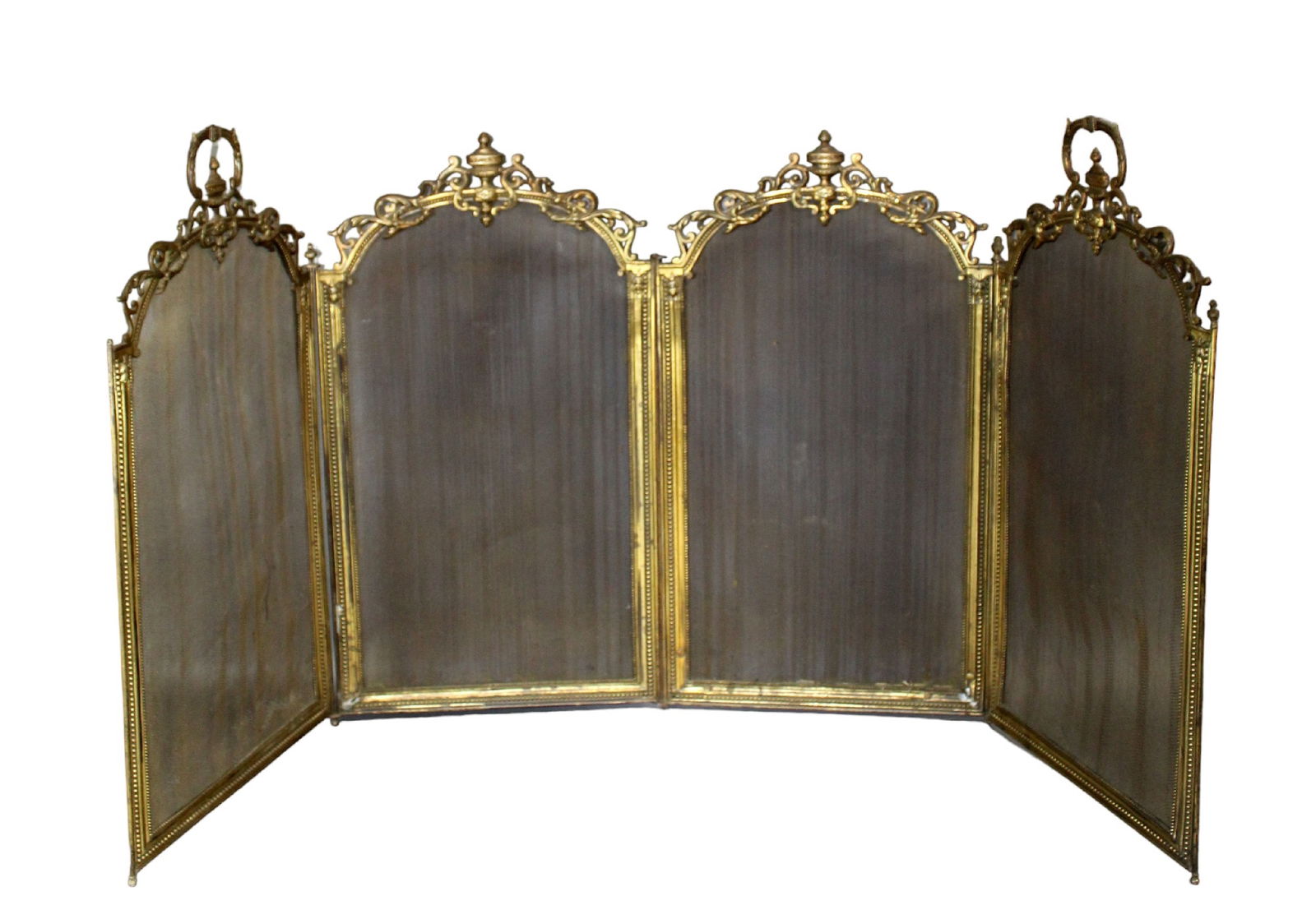 4 panel fire screen in bronze (1 of 10)