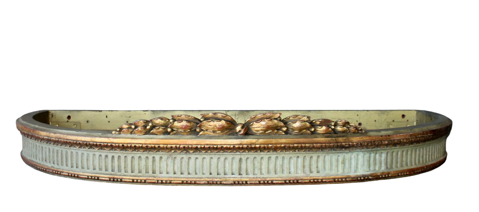 French Louis XVI style painted and partial gilt corona (bed canopy) (1 of 12)