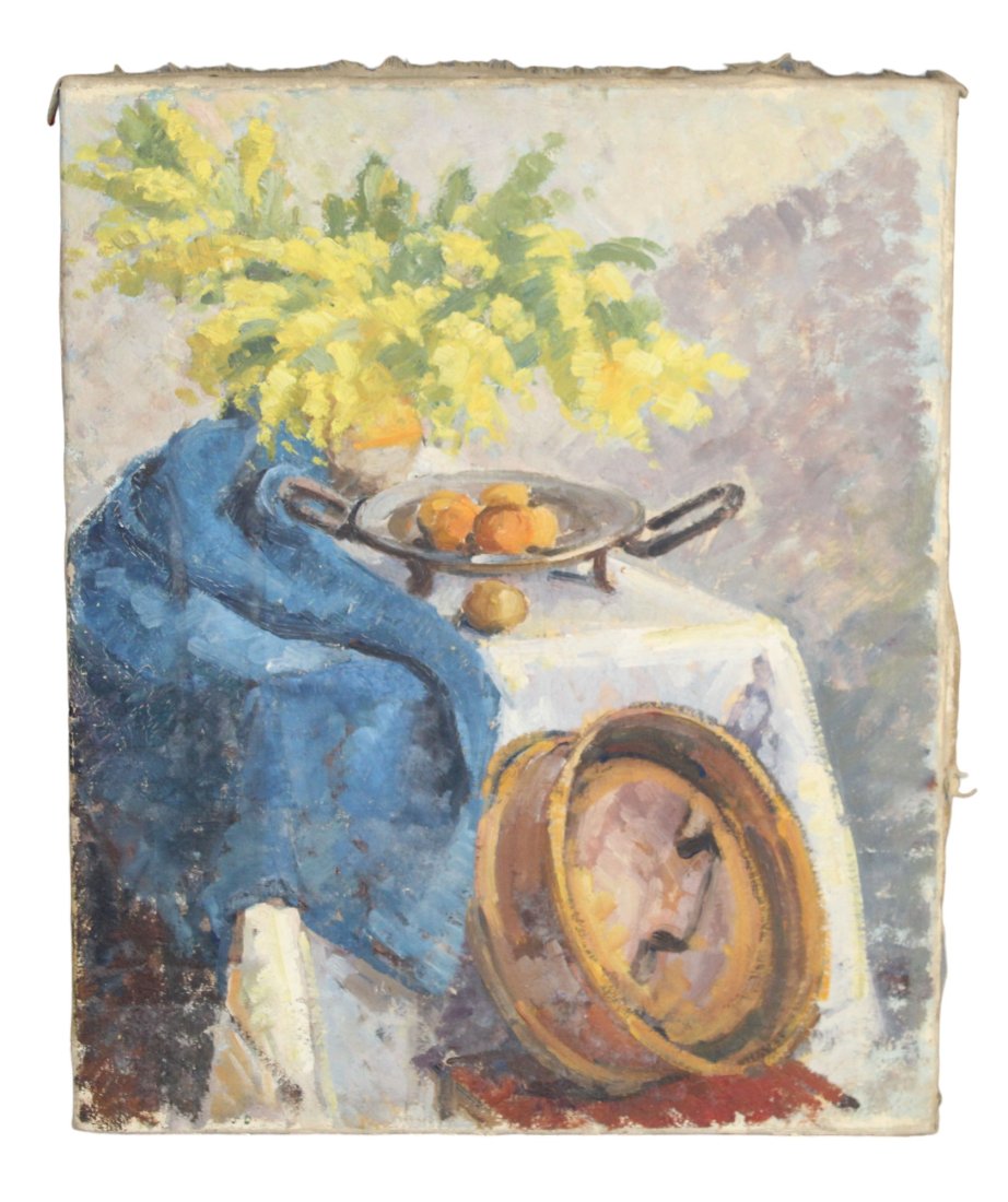 Paul Garin (French, 1898-1963)  oil on canvas painting still life (1 of 10)