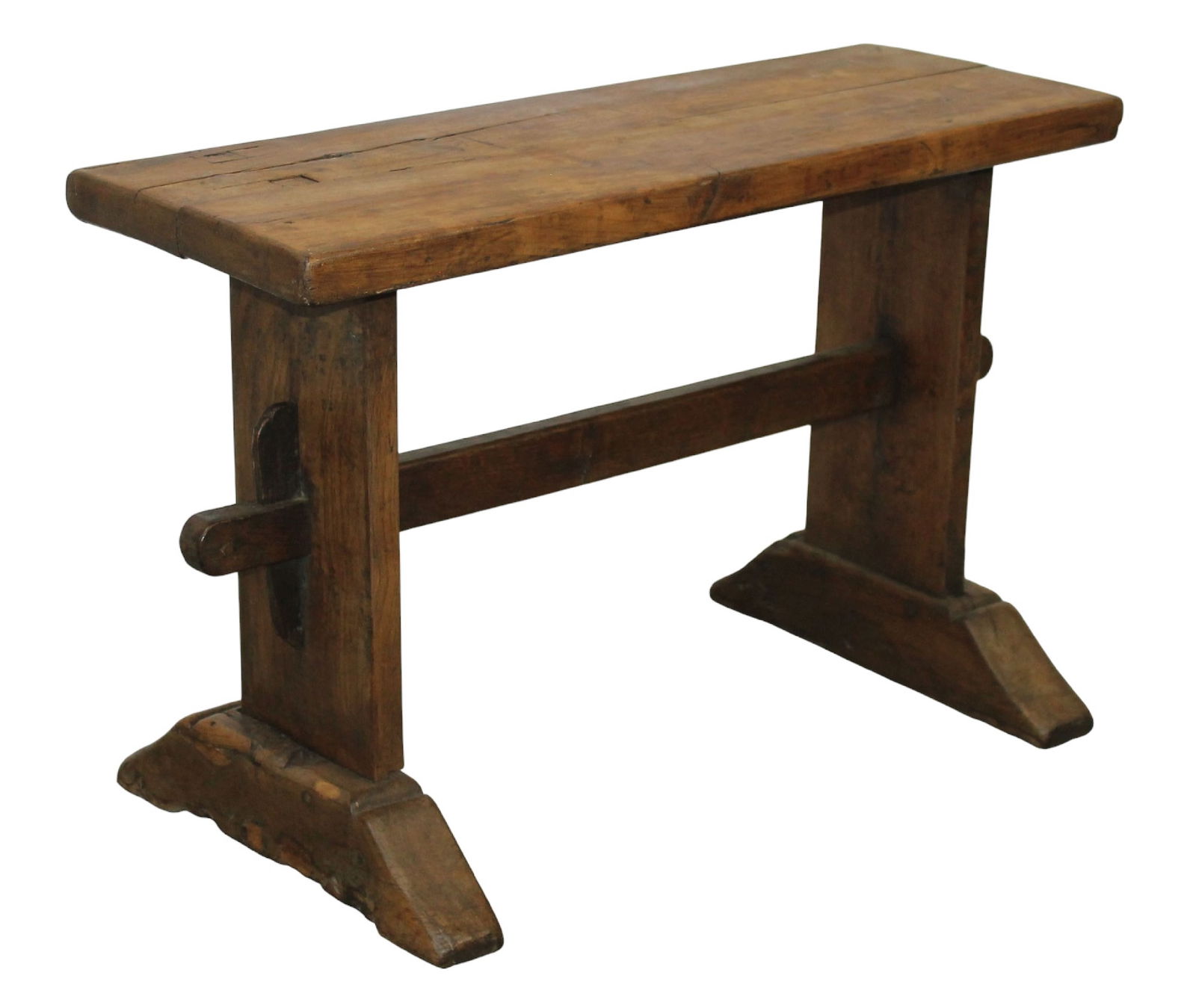 French 18th century bench in oak (1 of 7)