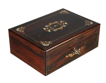 Vene Frères Parfumeurs inlaid wood perfume box