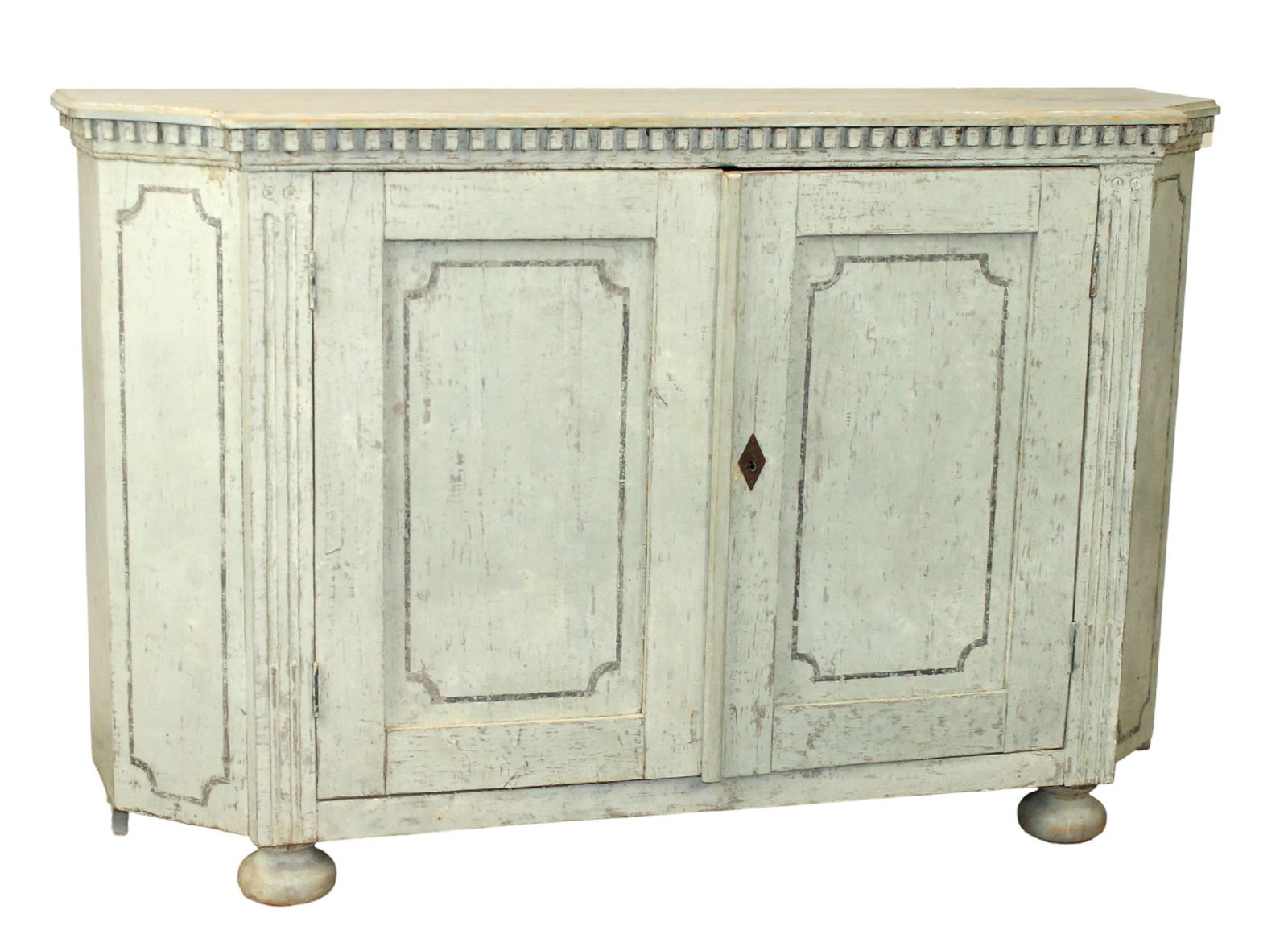 Dutch sideboard in painted pine with tapered sides (1 of 8)