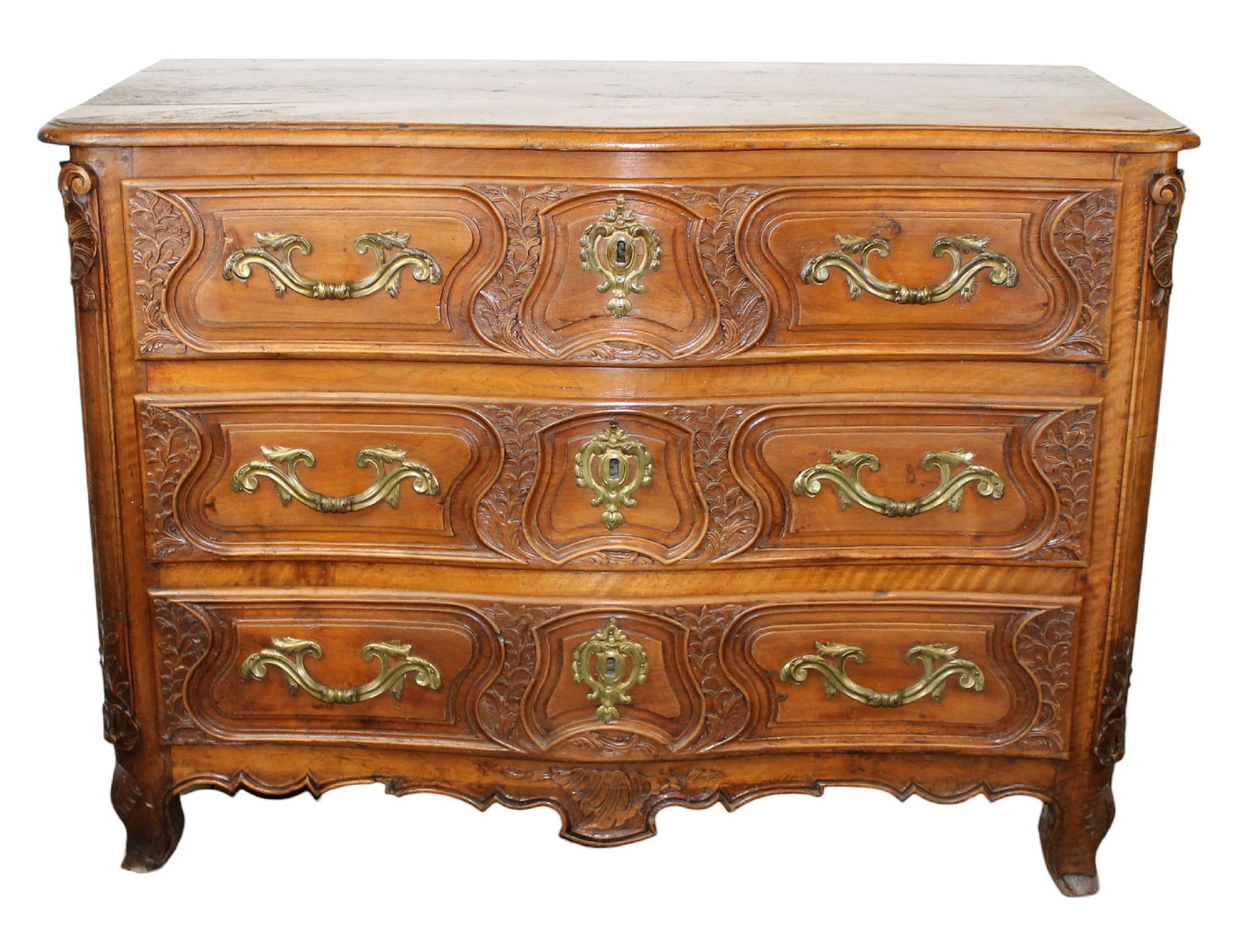 French 18th century 3 drawer commode from Northern France (1 of 14)