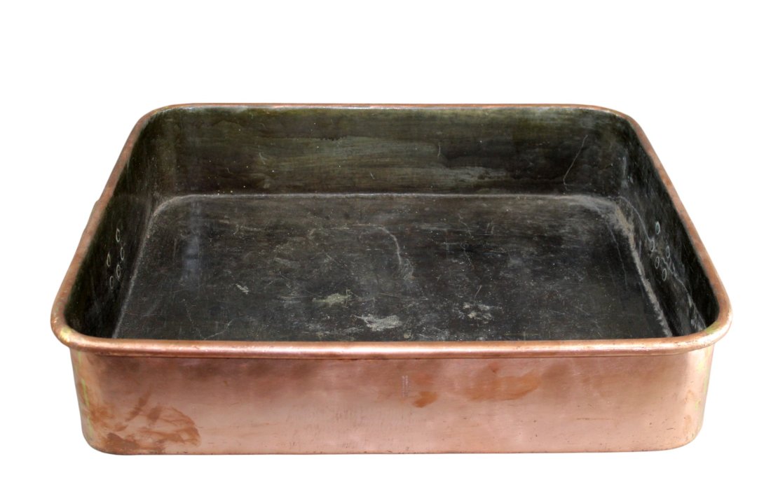 Huge French Dehillerin Paris copper roasting pan from Hotel Mirabeau (1 of 9)