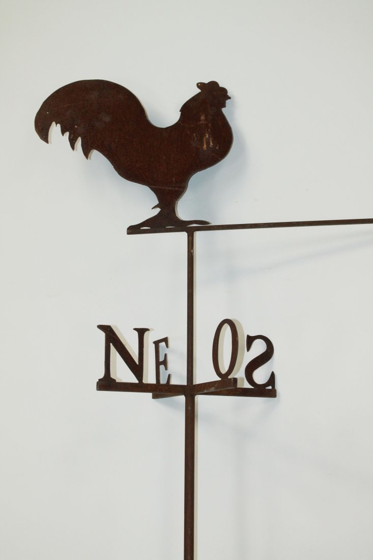 French iron weathervane with rooster (1 of 7)