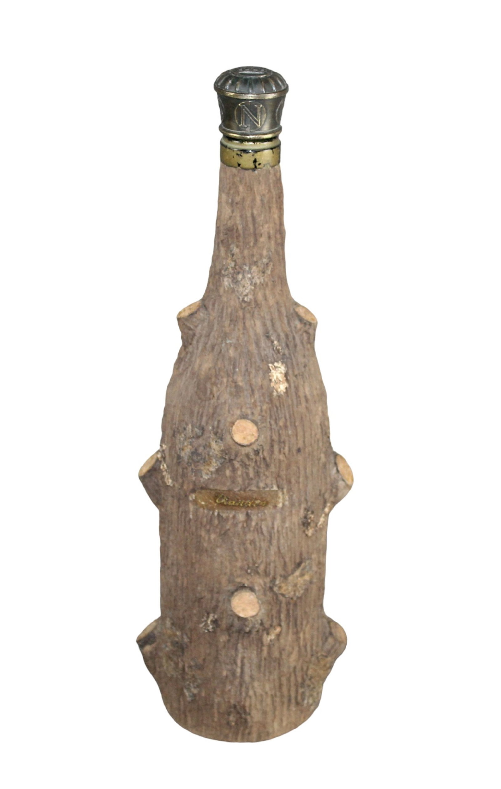 Black Forest carved naturalistic form musical box made in Vianden, Luxembourg: Black Forest carved naturalistic form music box. Made in Vianden, Luxembourg. Plays tune to "Ich hab'mein Herz" (I have my heart). 15"h x 3 1/4"diameter. Weight: 4 lbs
