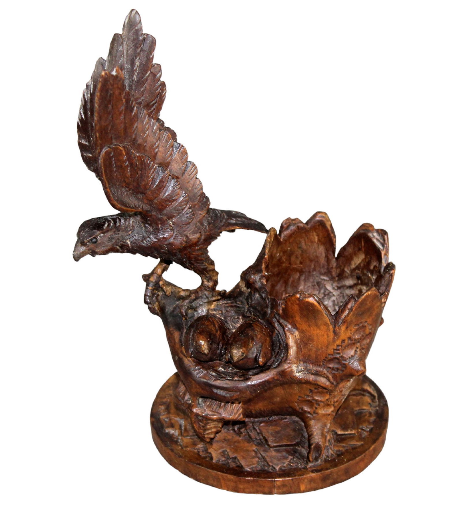 Diminutive Black Forest carving with birds (1 of 9)