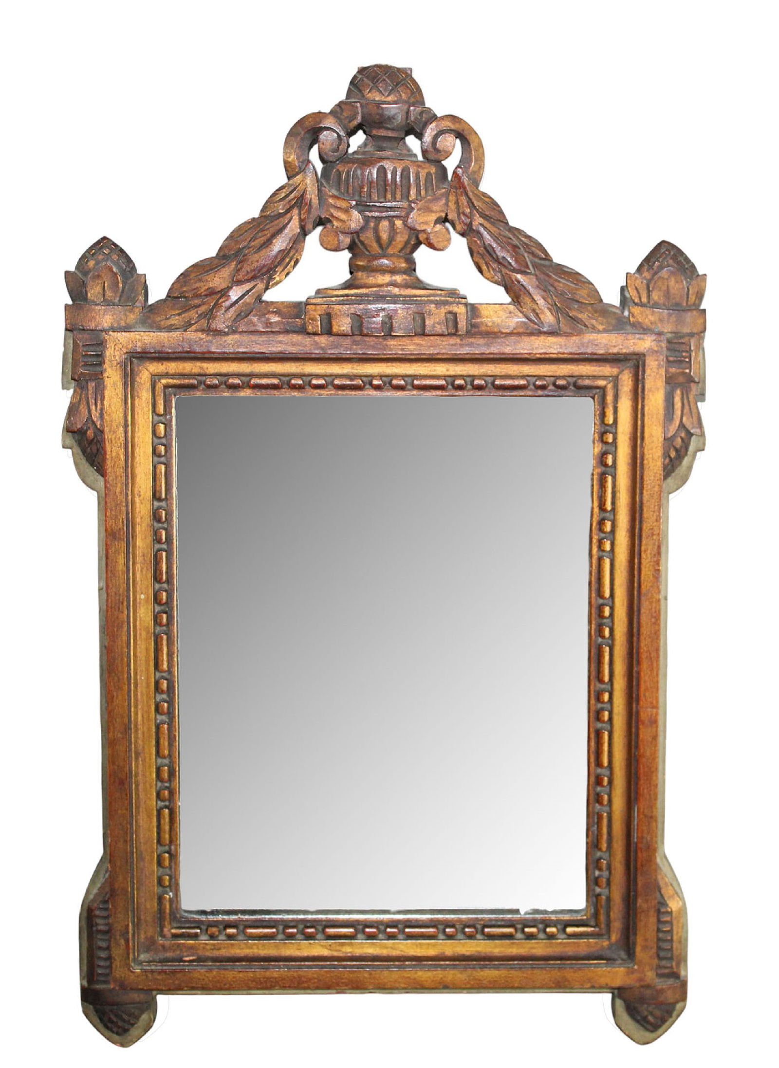 French Louis XVI style petite mirror (1 of 6)