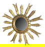 Spanish gilt wood sunburst mirror