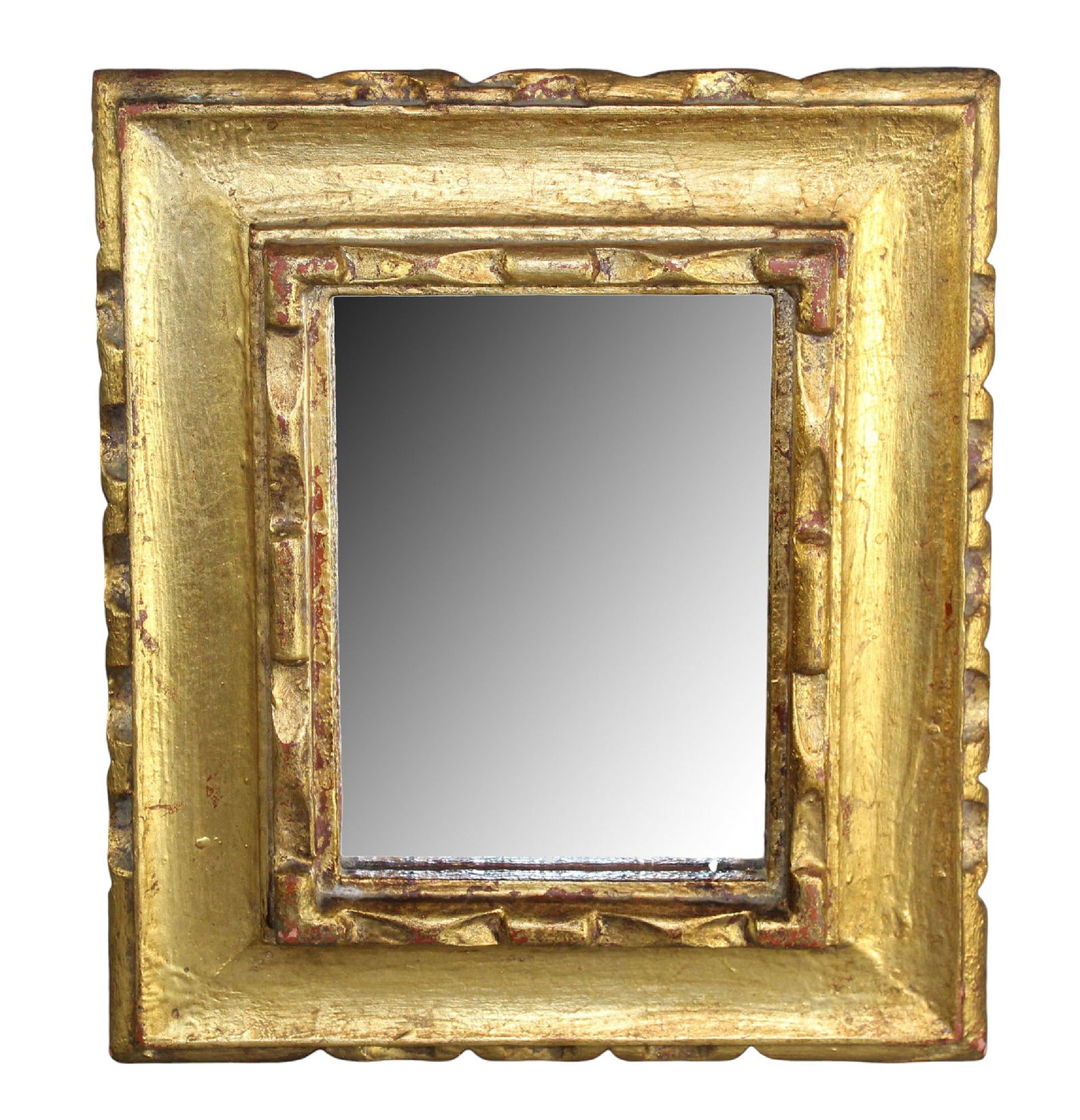 Italian petite mirror in gilt frame (1 of 6)