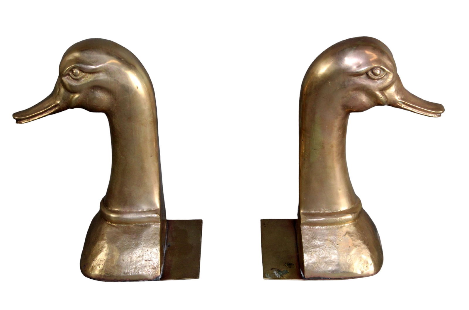 Pair of cast bronze duck form door stops (1 of 6)