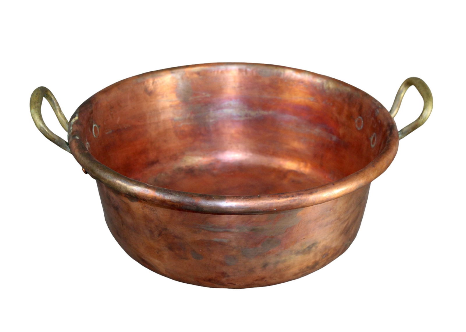 Copper candy vat with bronze handles (1 of 7)