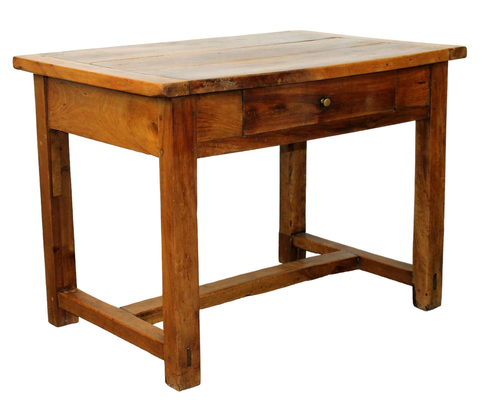 French provincial desk in walnut with drawer (1 of 8)