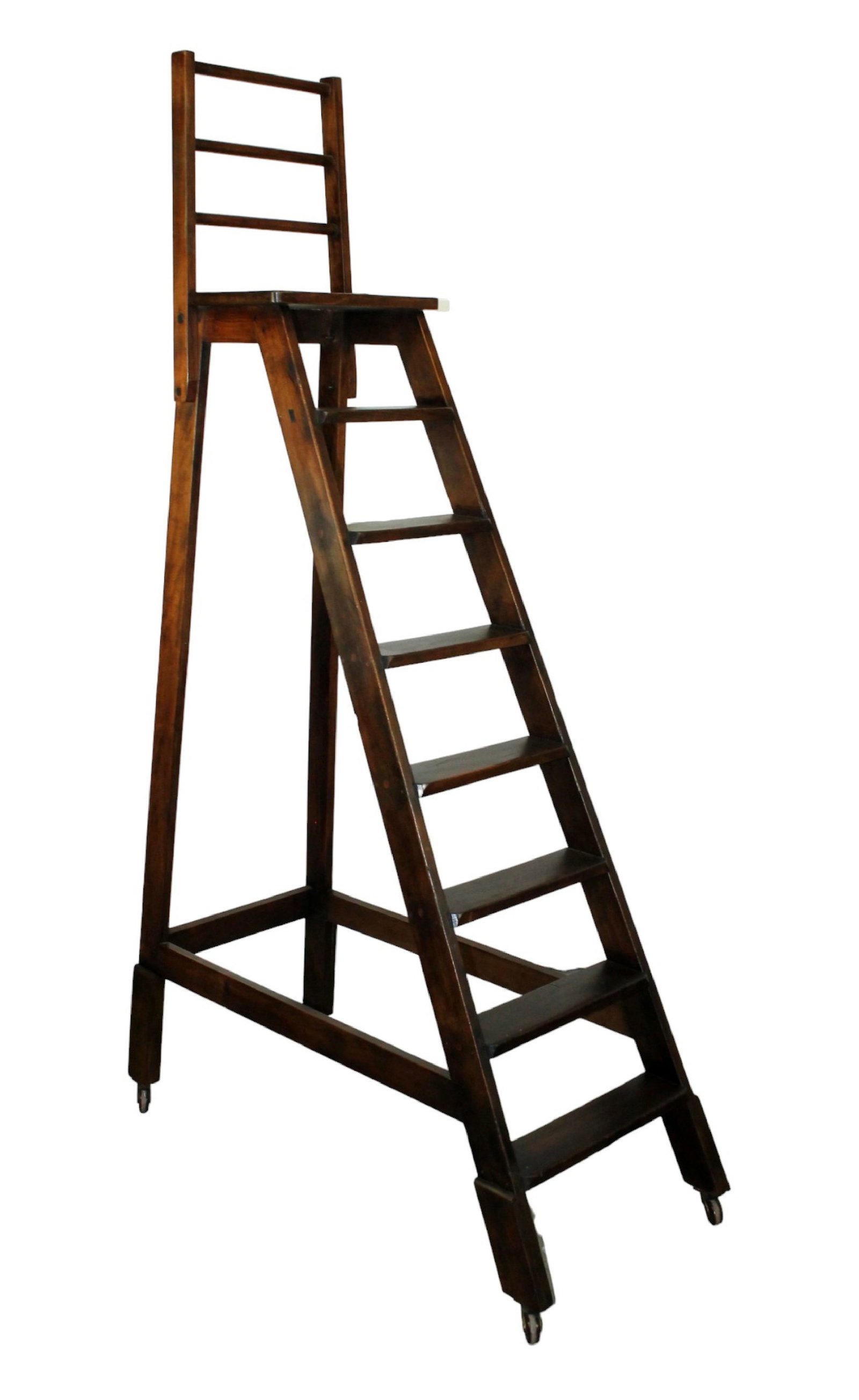 English rolling library ladder (1 of 11)