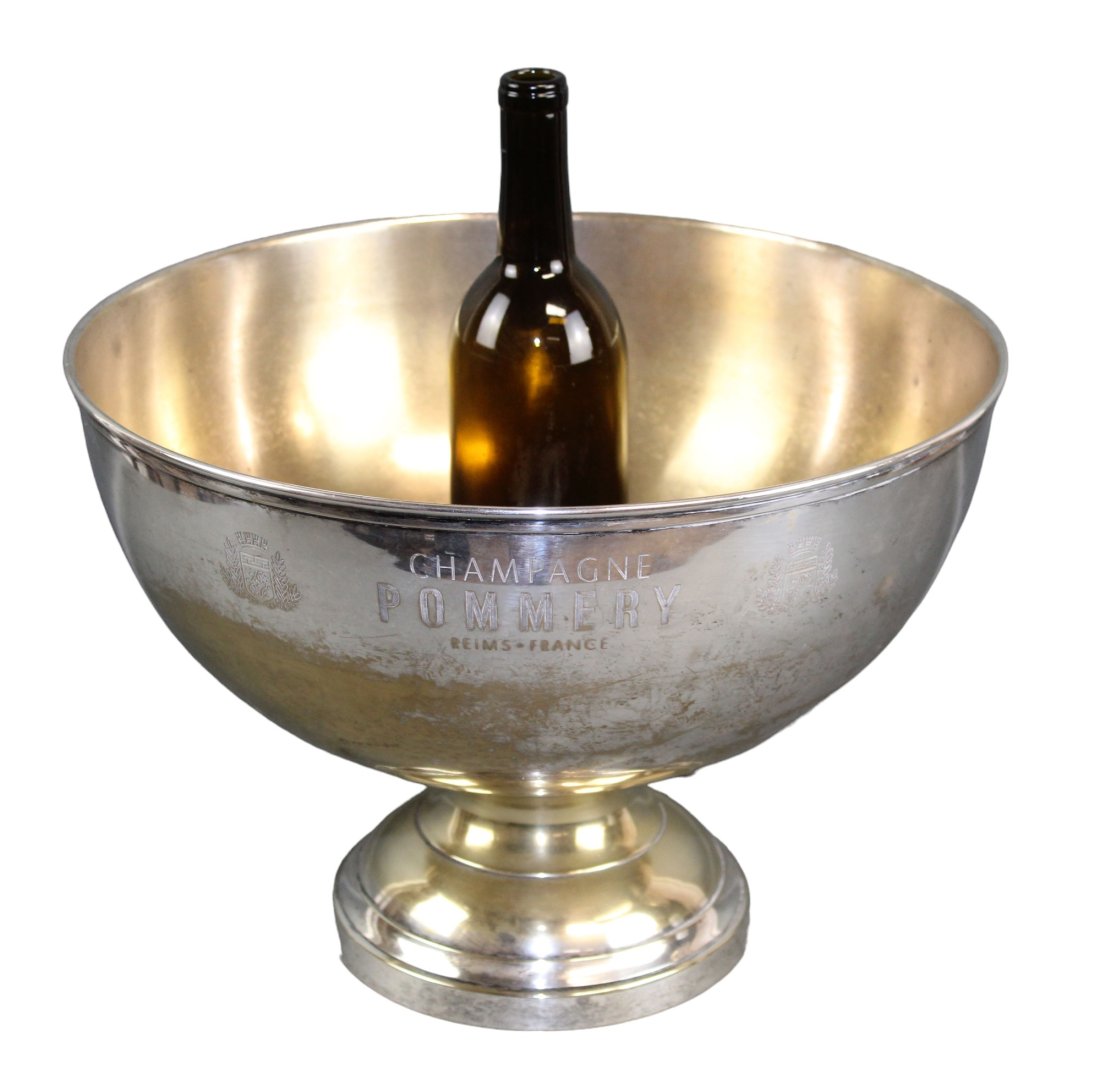 Pommery silverplated footed champagne urn (1 of 10)