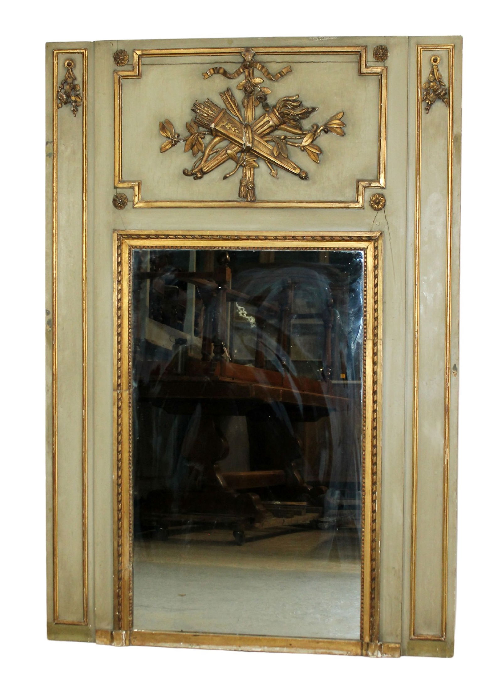 French Louis XVI trumeau mirror (1 of 8)