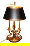 Maitland Smith brass bouillotte table lamp