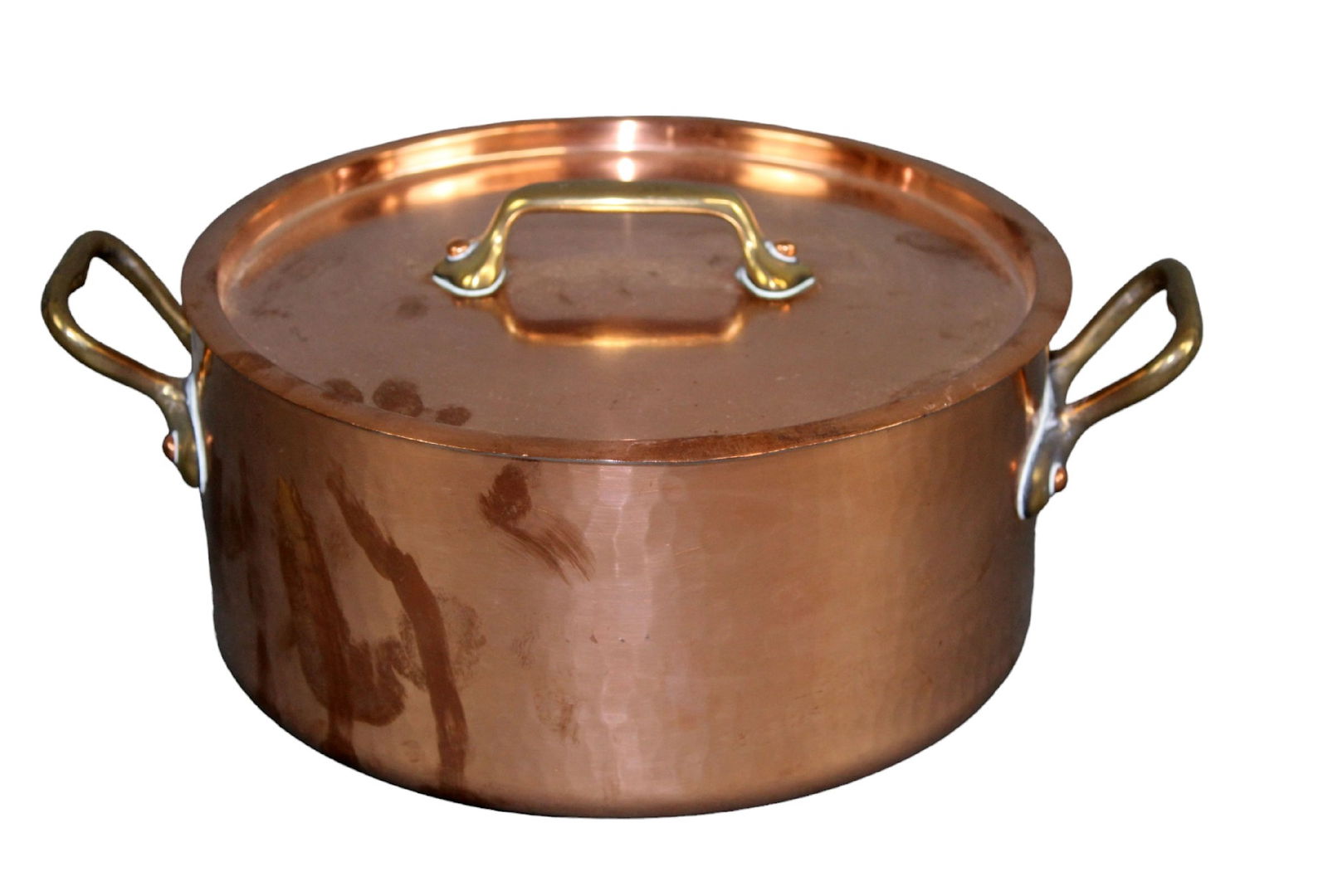 French hammered copper lidded pot (1 of 10)
