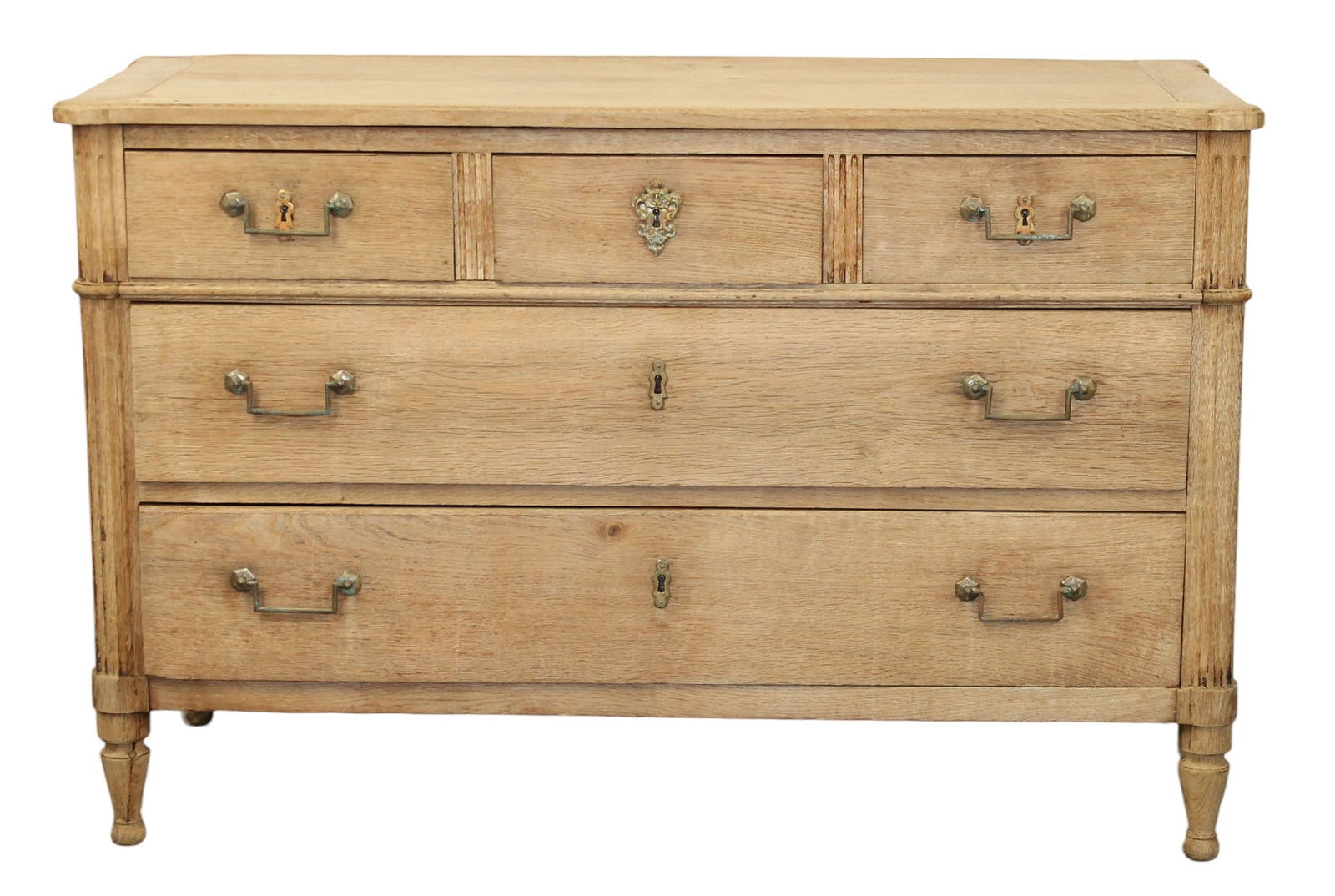 French Louis XVI 3 over 2 drawer commode (1 of 10)