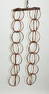 Lot of 2 copper ring rain chains