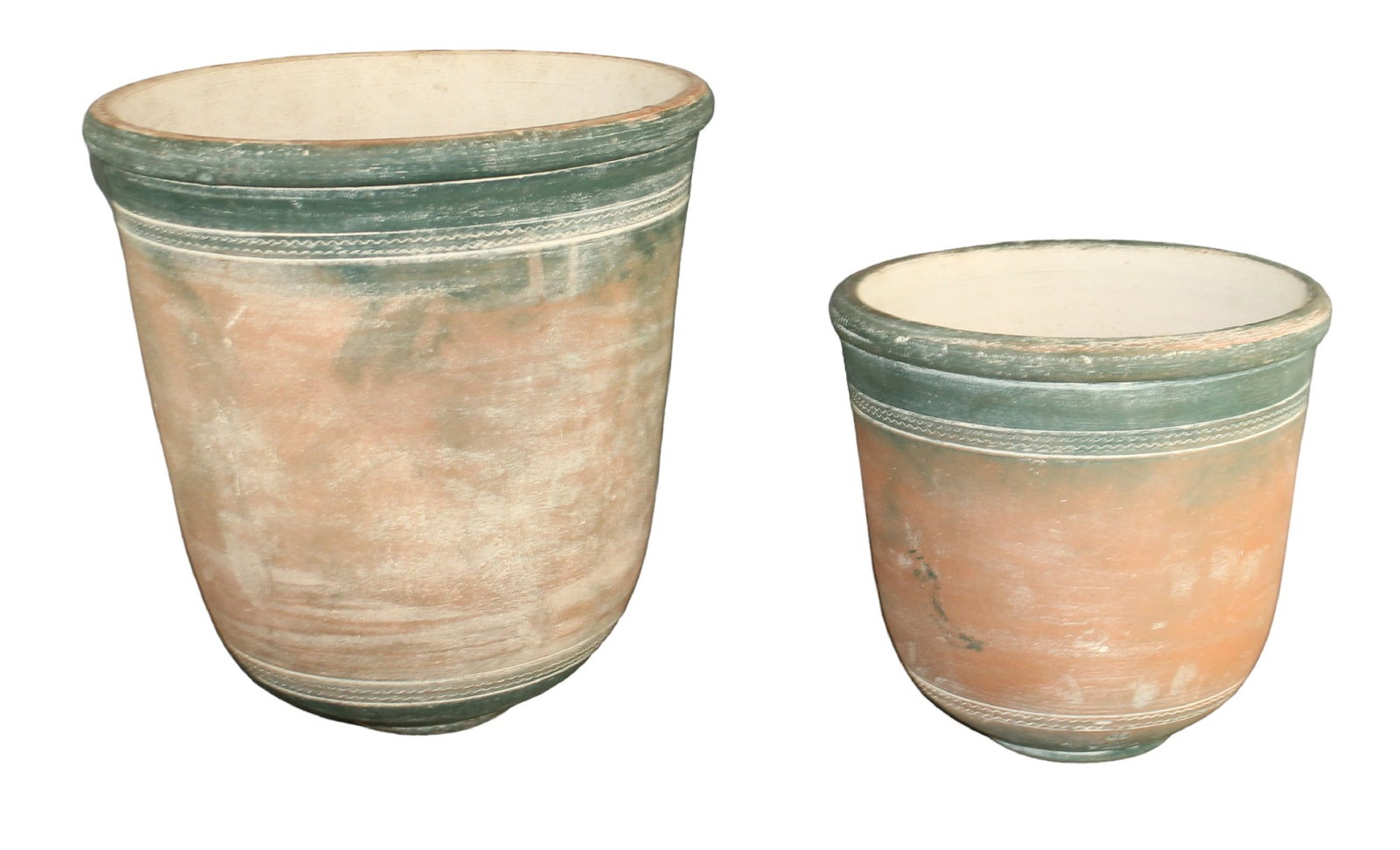Lot of 2 G. Wolff & Co terra cotta planters (1 of 12)