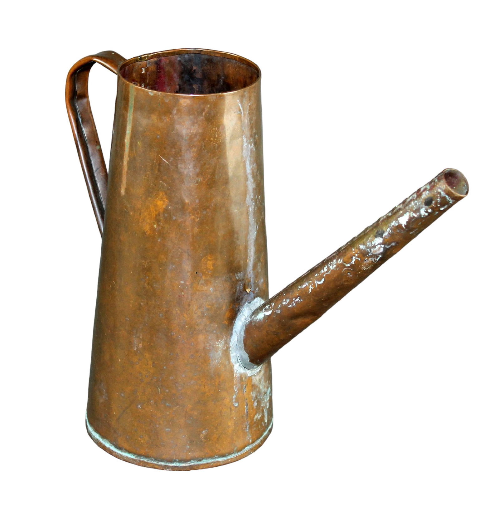Hammered copper watering can with spout (1 of 10)