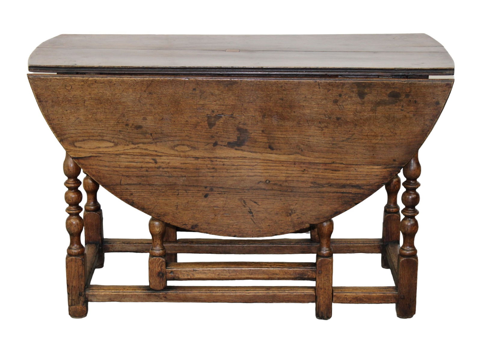 French drop side gate leg table in oak (1 of 13)