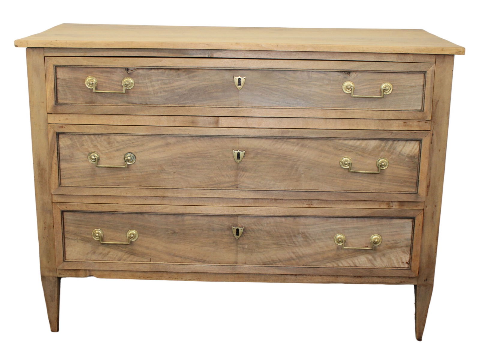 French Louis XVI commode in bleached walnut (1 of 11)