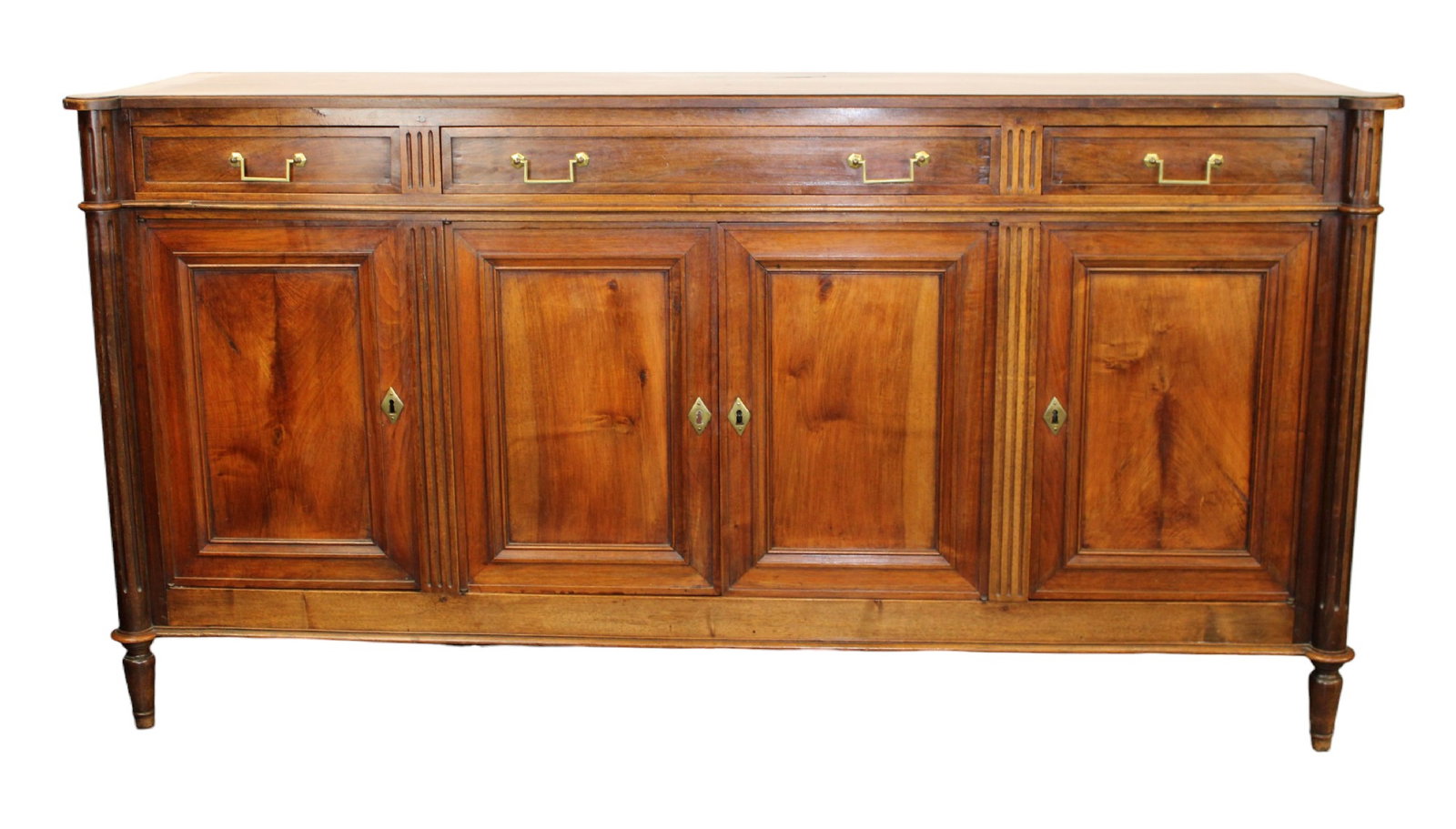 French Louis XVI style 4 door enfilade in walnut (1 of 12)