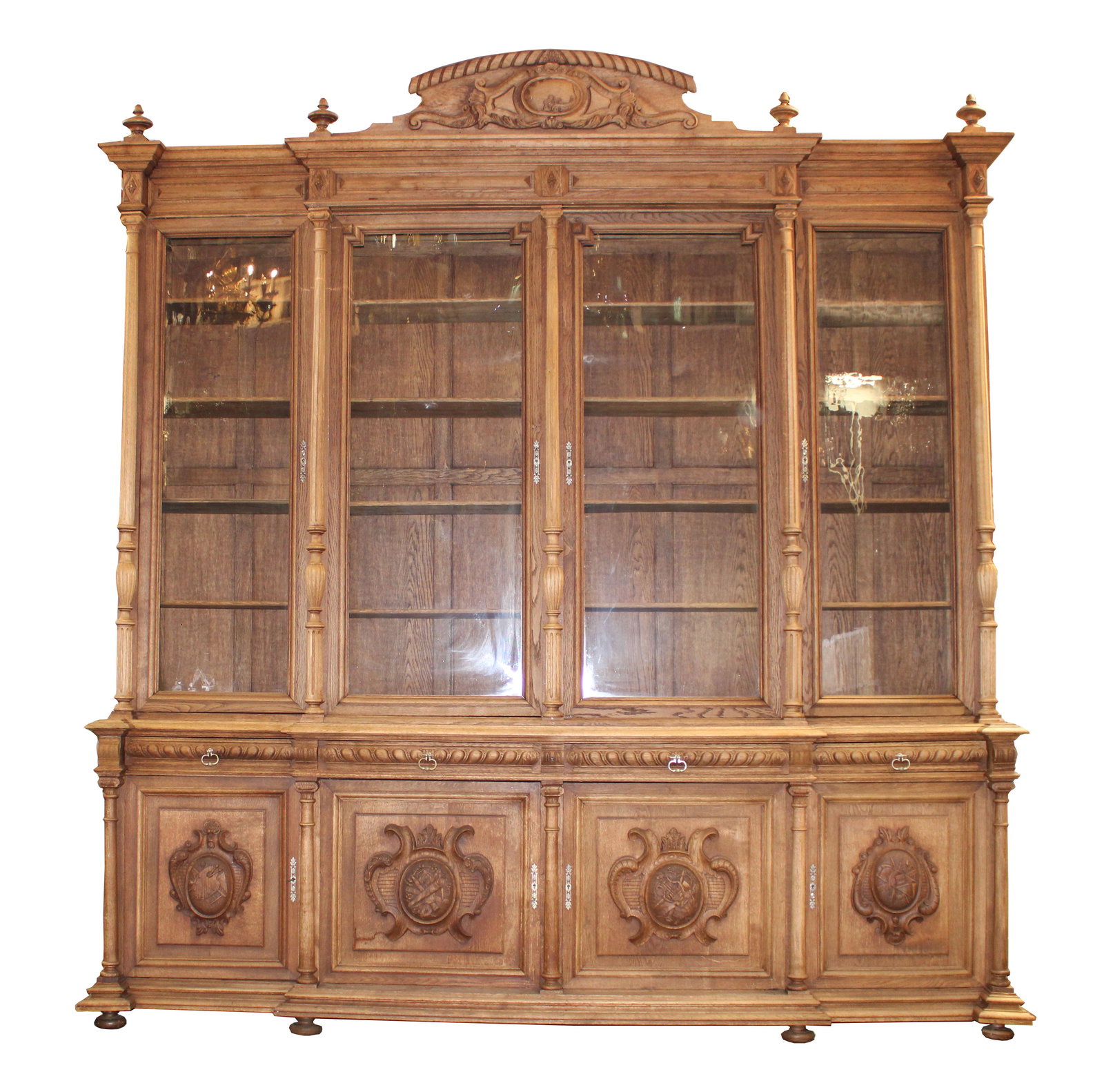 Grand scale French 4 door bookcase (1 of 5)