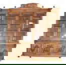 Grand scale French 4 door bookcase