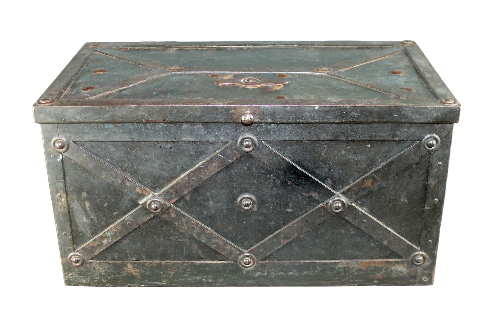 French cast iron strongbox safe with key (1 of 12)