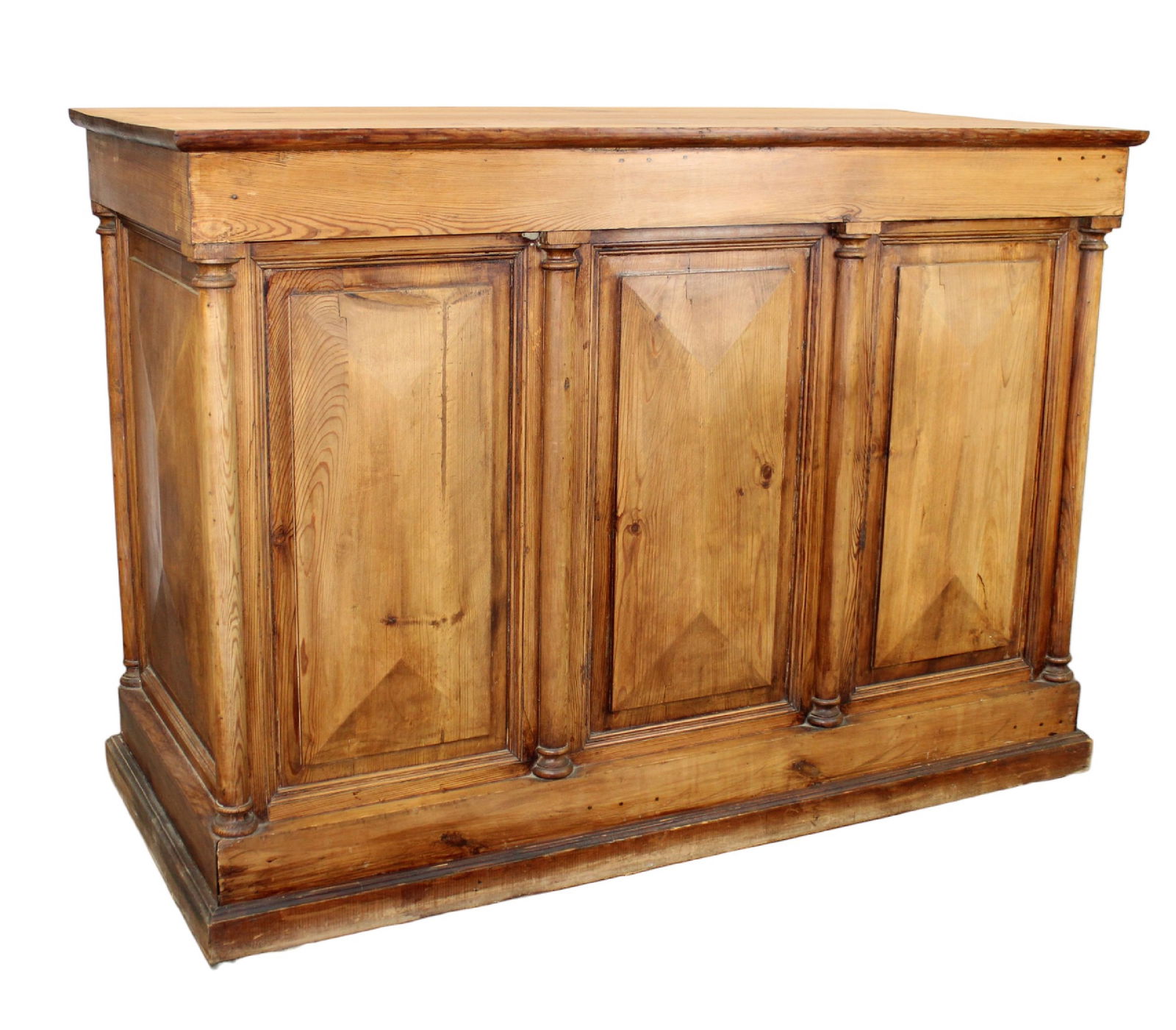 French shop counter island in pine (1 of 10)