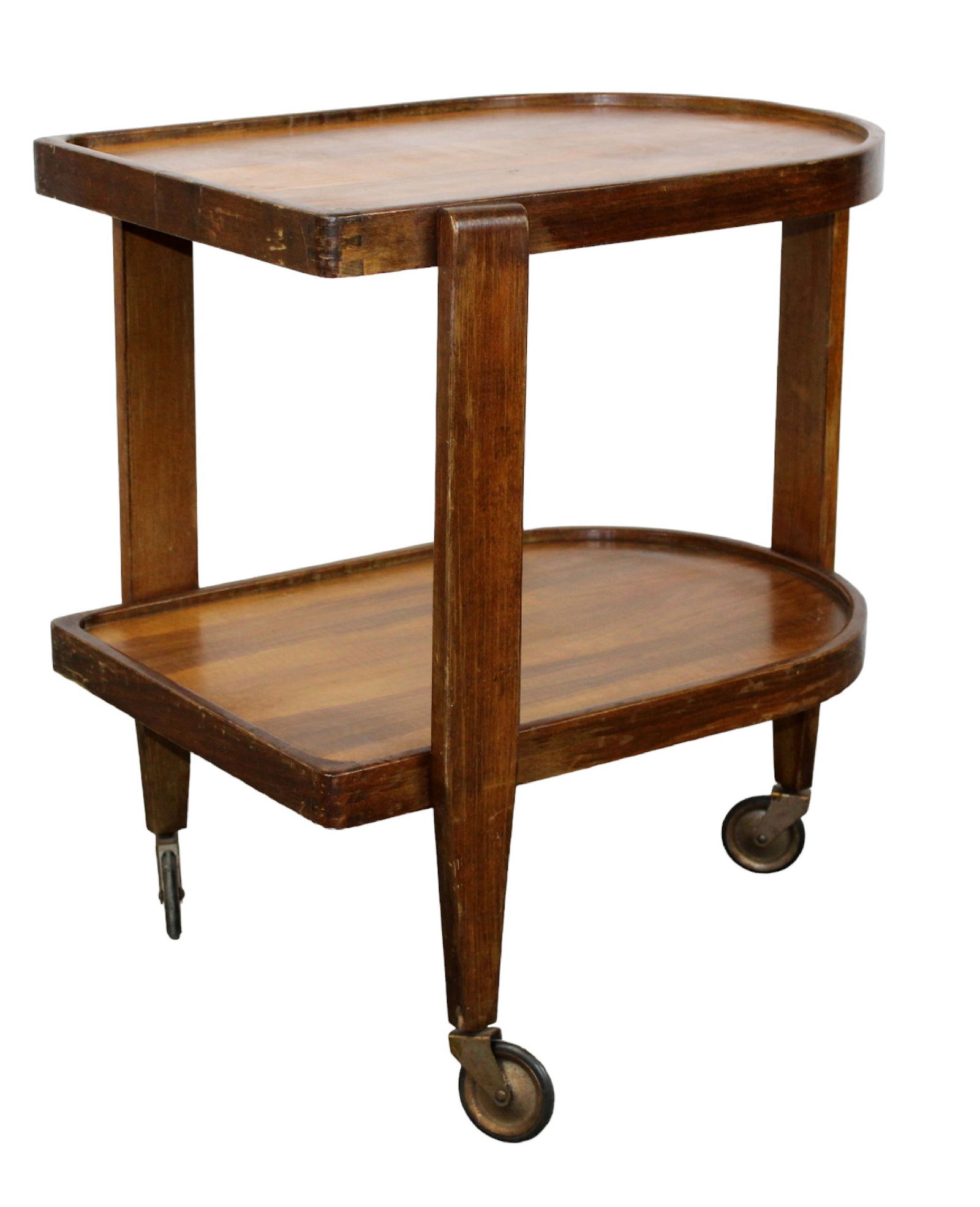 French Art Deco 2 tier rolling bar cart (1 of 9)