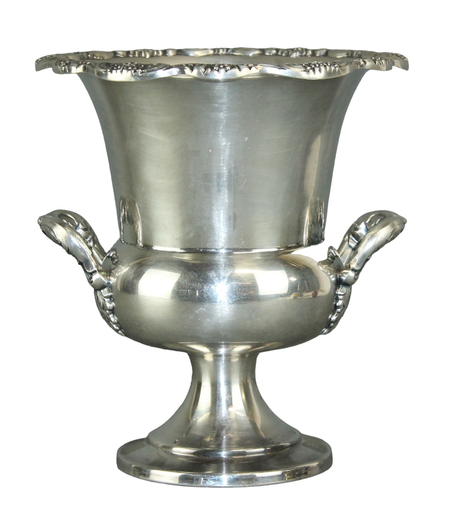 SIlver plate champagne urn with handles (1 of 8)