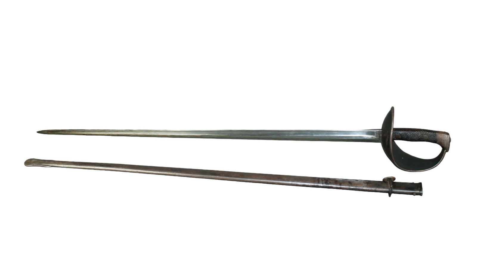 Spanish Toledo Artilleria naval cutlass sword with scabbard (1 of 8)