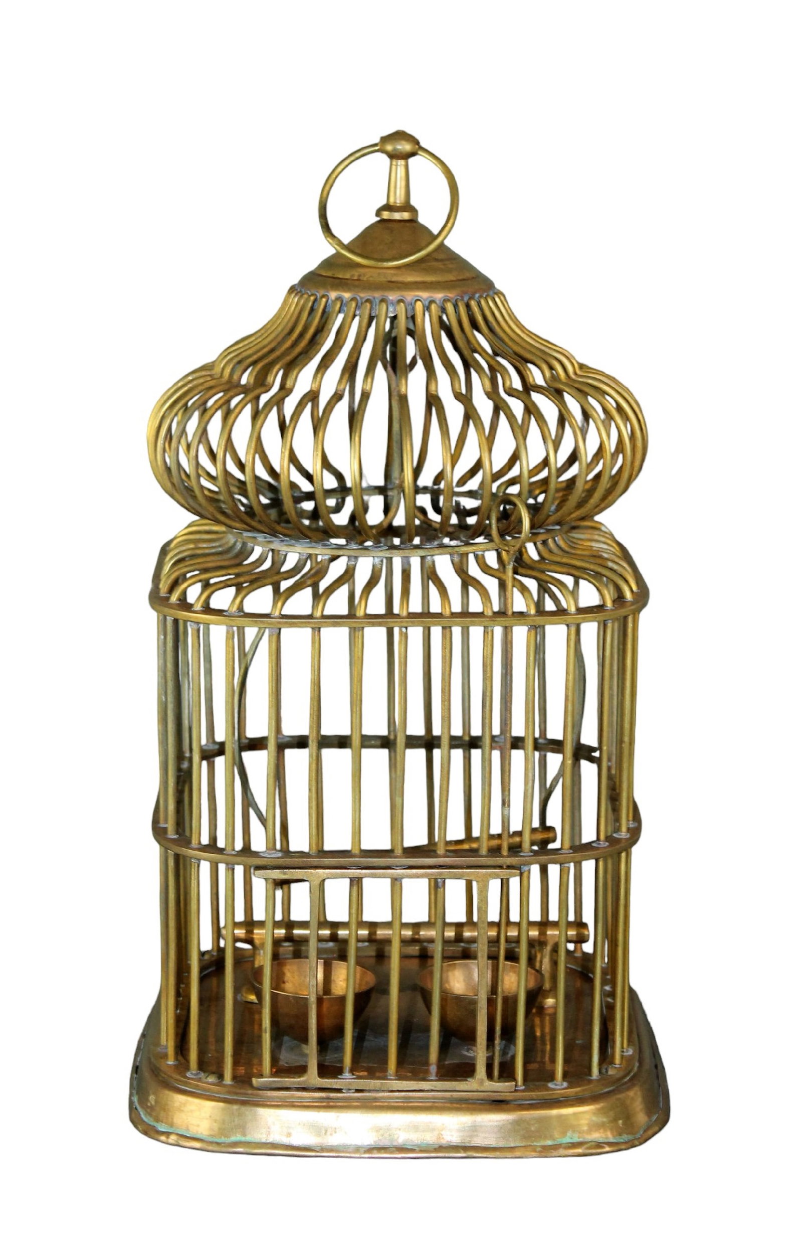 Petite brass birdcage (1 of 8)