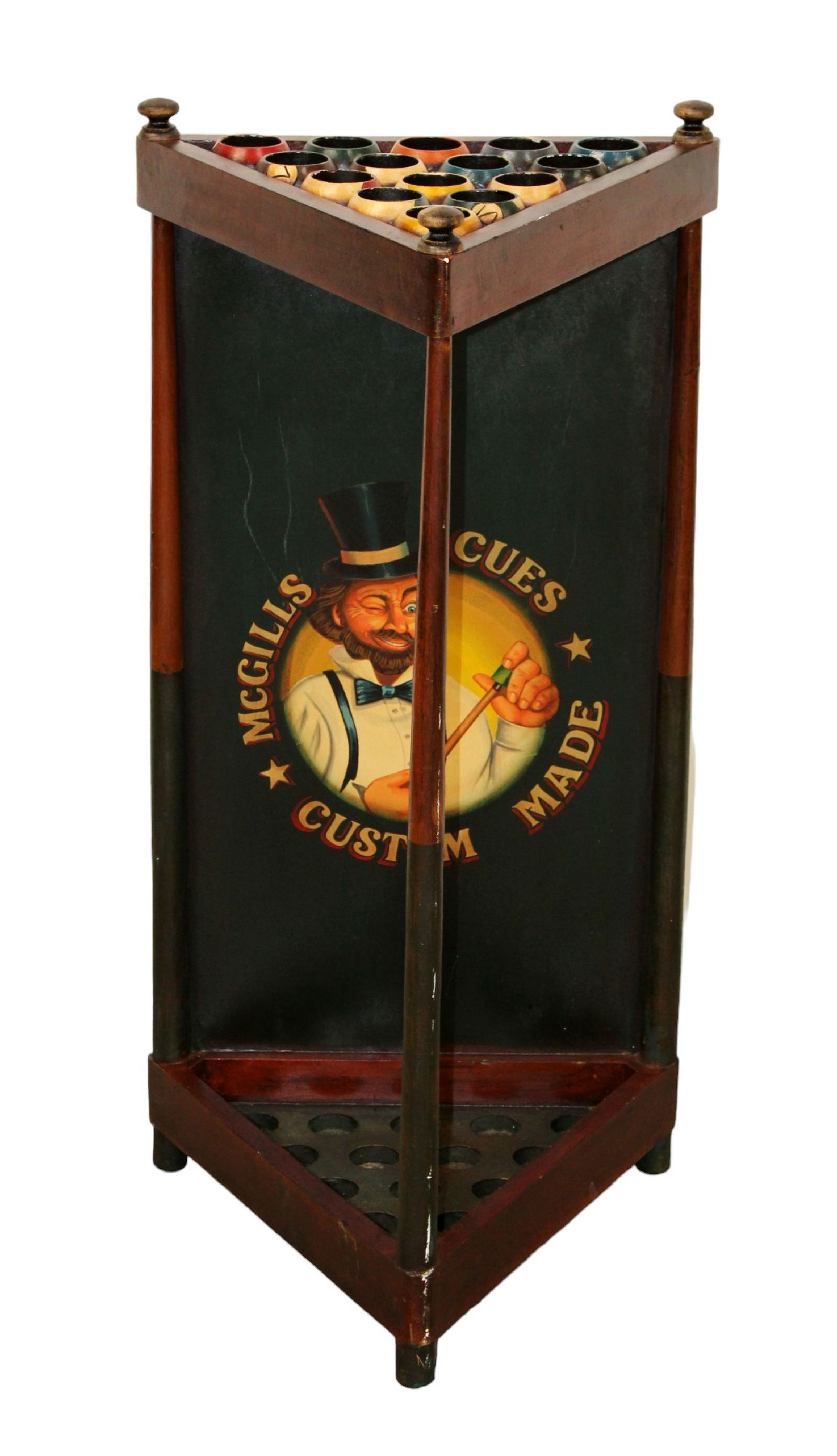 Whimsical pool cue rack (1 of 9)