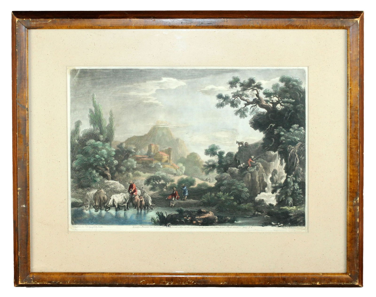 Richard Houston hand colored etching on paper (1 of 10)