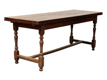 French bakery table in oak with draw leaves