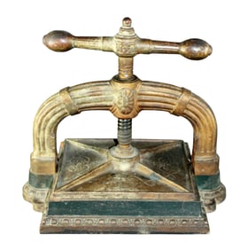 French Chappee & Fils Le Mans cast iron book press