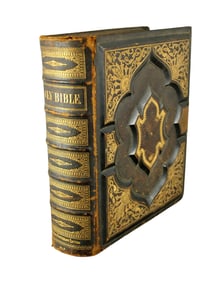 Antique leather bound Holy Bible