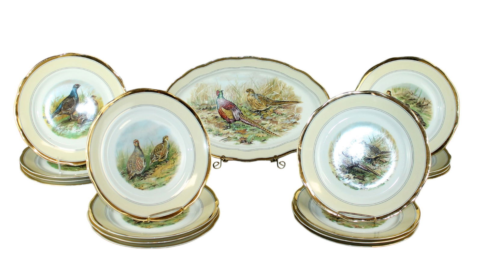 French porcelain service with game (1 of 16)