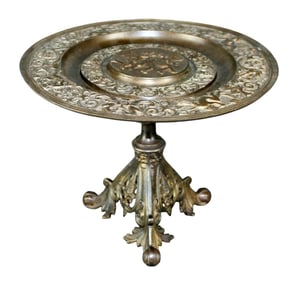 Tiffany & Co. bronze tazza with relief cherubs